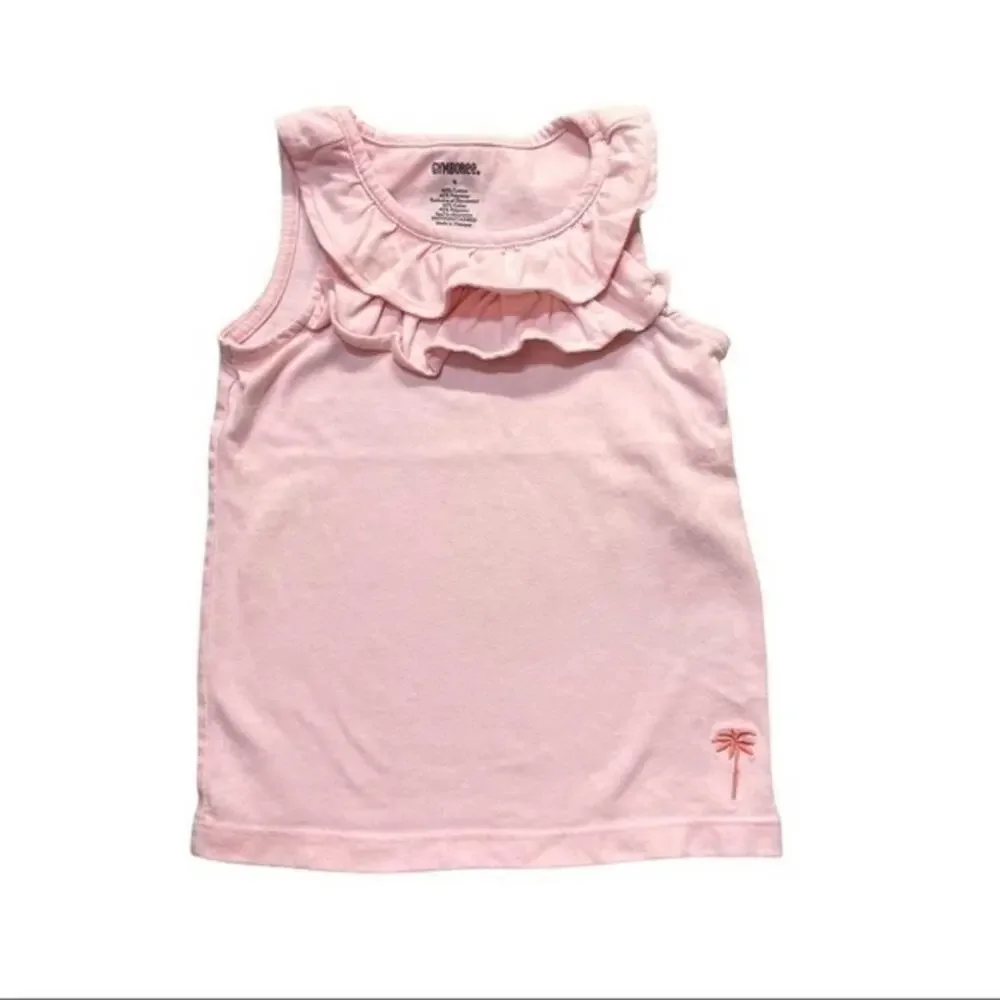 Gymboree Pink Tank Ruffled Sleeveless Top Size 4